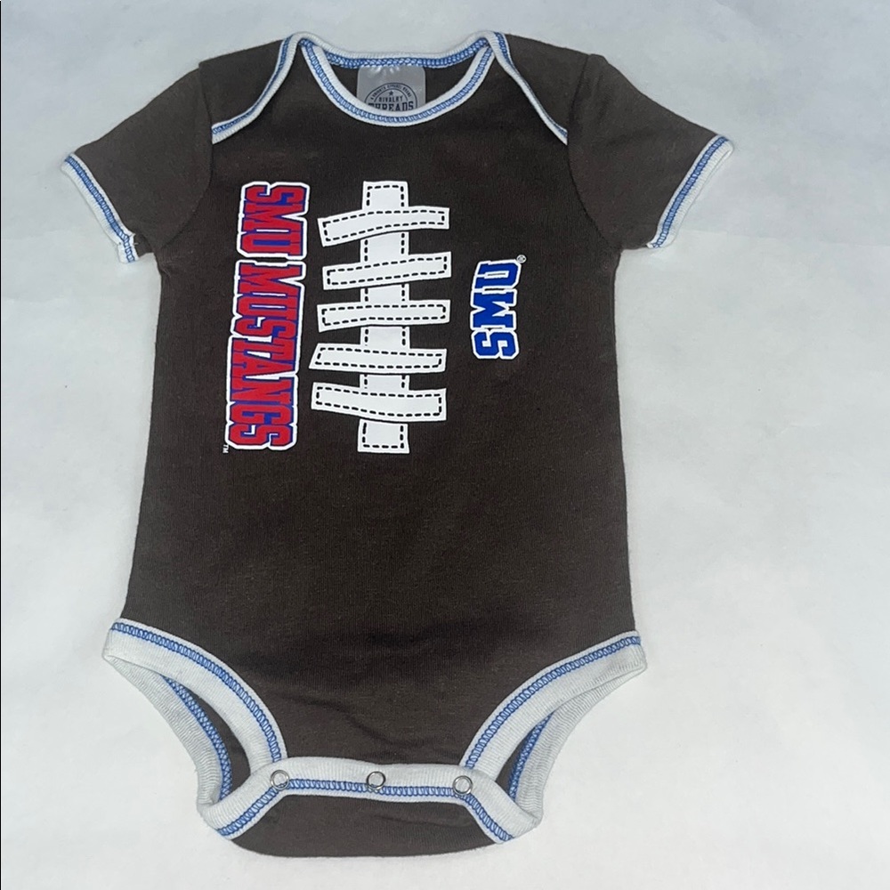 Rivalry Threads Brown Bodysuit with Blue and Red Details